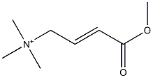 (E/Z)-4-(三甲胺基)-2-烯丁酸甲酯 结构式