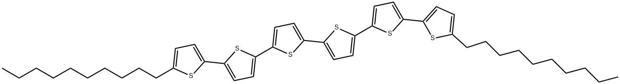 2,2':5',2'':5'',2''':5''',2'''':5'''',2'''''-Sexithiophene, 5,5'''''-didecyl- 结构式