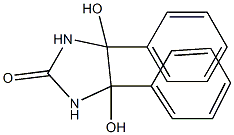 4,5-dihydroxy-4,5-diphenylimidazolidin-2-one 结构式