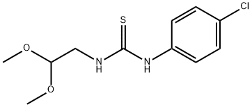 1-(4-chlorophenyl)-3-(2,2-dimethoxyethyl)thiourea 结构式