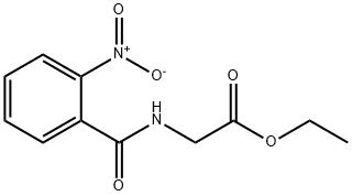 ethyl 2-[(2-nitrobenzoyl)amino]acetate 结构式