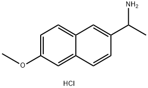 1-(6-甲氧基-2-萘基)乙基]胺盐酸盐 结构式