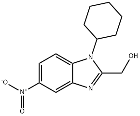 (1-cyclohexyl-5-nitrobenzimidazol-2-yl)methanol 结构式