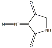 2,4-Pyrrolidinedione, 3-diazo- 结构式