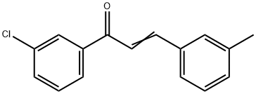 (2E)-1-(3-chlorophenyl)-3-(3-methylphenyl)prop-2-en-1-one 结构式
