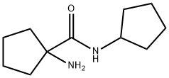1-amino-N-cyclopentylcyclopentanecarboxamide 结构式