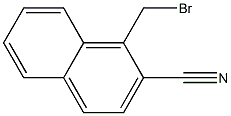 1-溴甲基-2-萘羧腈 结构式