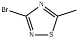 3-溴-5-甲基-1,2,4-噻二唑 结构式