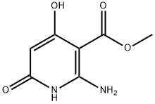 2-氨基-4,6-二羟基烟酸甲酯 结构式