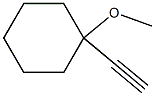 1-乙炔基-1-甲氧基环己烷 结构式