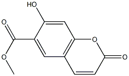 methyl 7-hydroxy-2-oxo-chromene-6-carboxylate 结构式