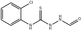 N-[(2-chlorophenyl)carbamothioylamino]formamide 结构式