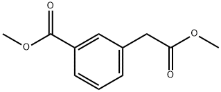 苯乙酸,3-(甲氧基羰基)-甲酯 结构式
