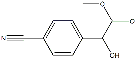 2-(4-氰基苯基)-2-羟基乙酸甲酯 结构式