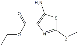 4-Thiazolecarboxylicacid, 5-amino-2-(methylamino)-, ethyl ester 结构式