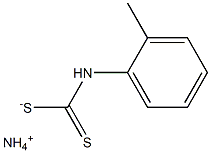 Carbamodithioic acid, (2-methylphenyl)-, monoammonium salt 结构式