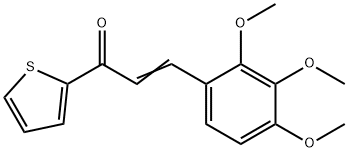 (2E)-1-(thiophen-2-yl)-3-(2,3,4-trimethoxyphenyl)prop-2-en-1-one 结构式