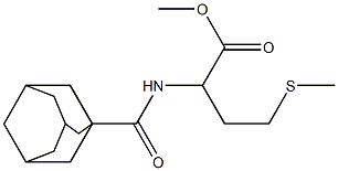methyl 2-(adamantane-1-carbonylamino)-4-methylsulfanyl-butanoate 结构式