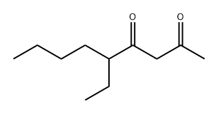 5-乙基壬烷-2,4-二酮 结构式