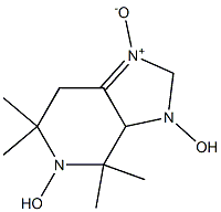 3,9-dihydroxy-2,2,4,4-tetramethyl-7-oxido-3,9-diaza-7-azoniabicyclo[4.3.0]non-6-ene 结构式