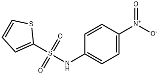 N-(4-nitrophenyl)thiophene-2-sulfonamide 结构式