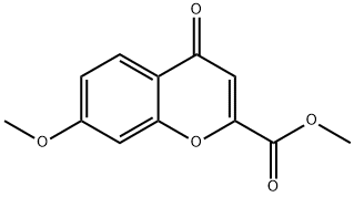 7-Methoxy-4-oxo-4H-chromene-2-carboxylic acid methyl ester 结构式