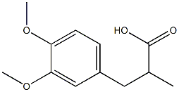 3-(3,4-二甲氧苯基)-2-甲基丙酸 结构式