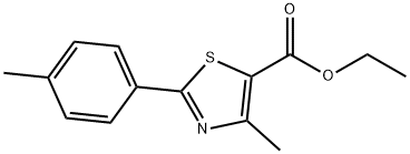 4-Methyl-2-p-tolyl-thiazole-5-carboxylic acid ethyl ester 结构式