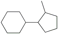 Cyclohexane, (2-methylcyclopentyl)- 结构式