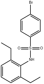 4-bromo-N-(2,6-diethylphenyl)benzenesulfonamide 结构式