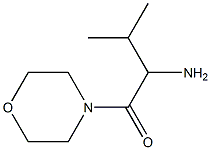 2-amino-3-methyl-1-morpholin-4-ylbutan-1-one 结构式