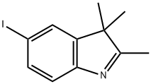 5-碘-2,3,3-三甲基-3H-吲哚 结构式