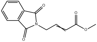 2-Butenoic acid,4-(1,3-dihydro-1,3-dioxo-2H-isoindol-2-yl)-, methyl ester 结构式