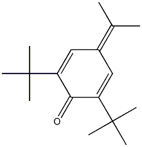 2,5-Cyclohexadien-1-one,2,6-bis(1,1-dimethylethyl)-4-(1-methylethylidene)- 结构式