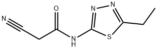 2-cyano-N-(5-ethyl-1,3,4-thiadiazol-2-yl)acetamide 结构式