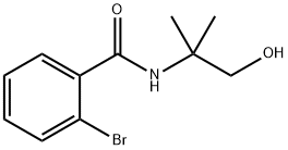 2-BROMO-N-(1-HYDROXY-2-METHYLPROPAN-2-YL)BENZAMIDE 结构式