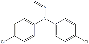 bis(4-chlorophenyl)methylidenehydrazine 结构式
