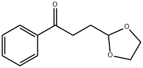 2-(3-氧代-3-苯丙基)-1,3-二氧戊环 结构式
