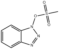 1-[(METHYLSULFONYL)OXY]-1H-BENZOTRIAZOLE 结构式