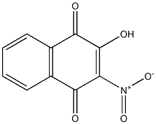 2-羟基-3-硝基萘-1,4-二酮 结构式
