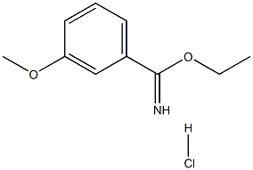 乙基 3-甲氧基苯亚胺酸酯盐酸 结构式