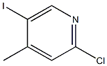 2-氯-5-碘-4-甲基吡啶 结构式