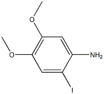 2-碘-4,5-二甲氧基苯胺 结构式