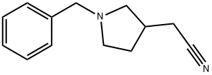 2-(1-苄基吡咯烷-3-基)乙腈 结构式
