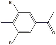 1-(3,5-dibromo-4-methylphenyl)ethanone 结构式