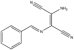 (E)-2-amino-3-(benzylideneamino)but-2-enedinitrile 结构式