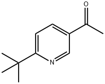 1-(6-(叔丁基)吡啶-3-基)乙酮 结构式