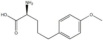 (S)-2-Amino-5-(4-methoxyphenyl)pentanoic acid 结构式