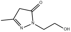 2-(2-羟乙基)-5-甲基-2,4-二氢-3H-吡唑-3-酮 结构式