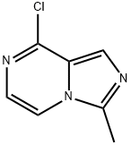 8-氯-3-甲基咪唑并[1,5-A]吡嗪 结构式
